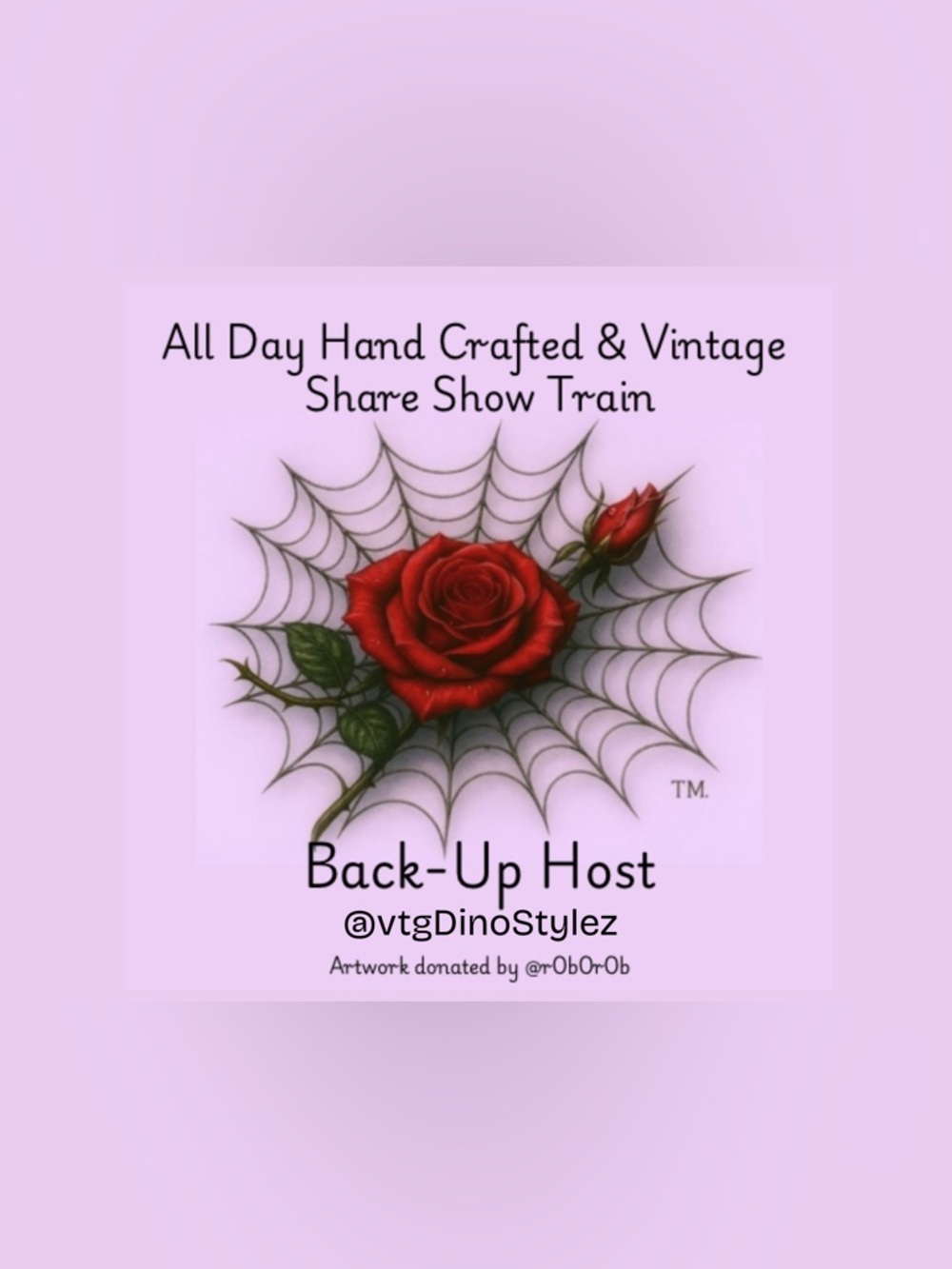 live  4/17 with the🕸️ and 🌹 hand crafted and vintage 🚂